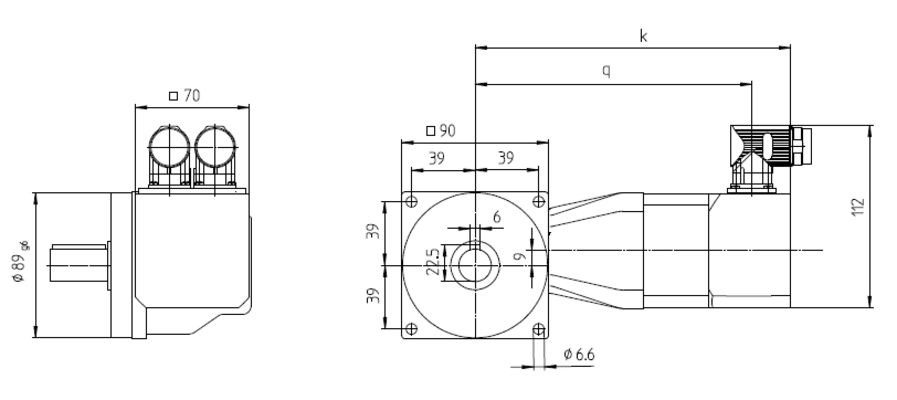 AUTOMATION - Servo-Getriebemotor mit Kegelradgetriebe